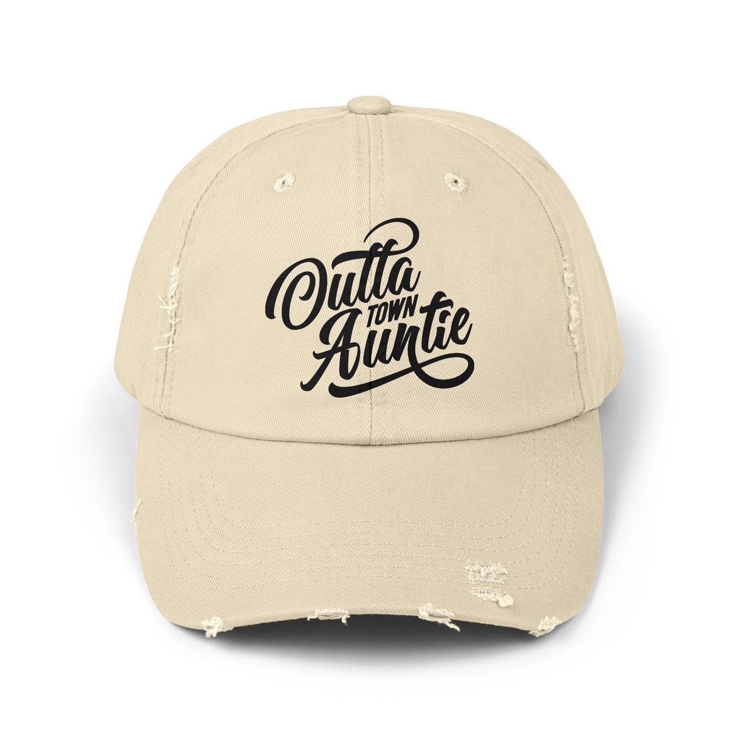 Unisex Distressed Cap | Outta Town Auntie